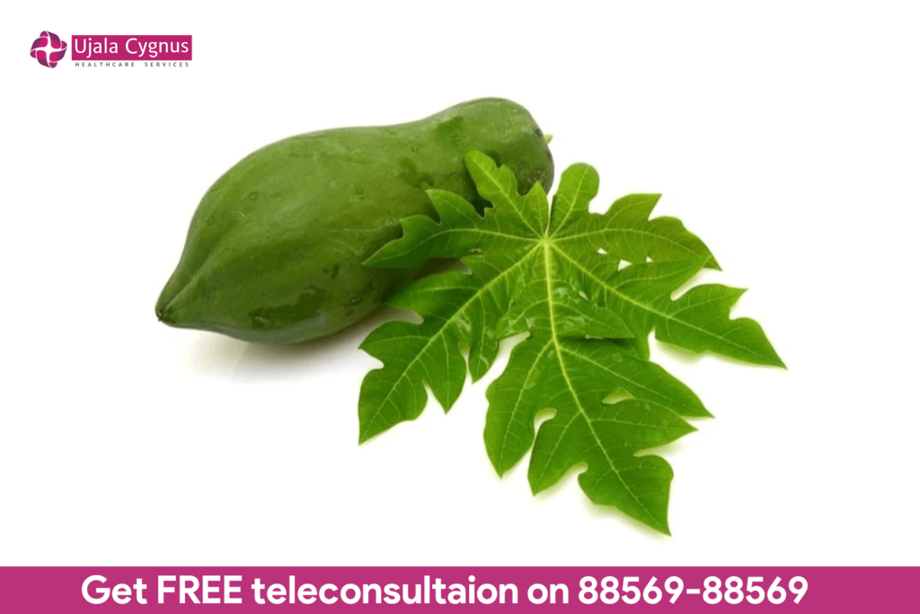 dengue food - Papaya leaves